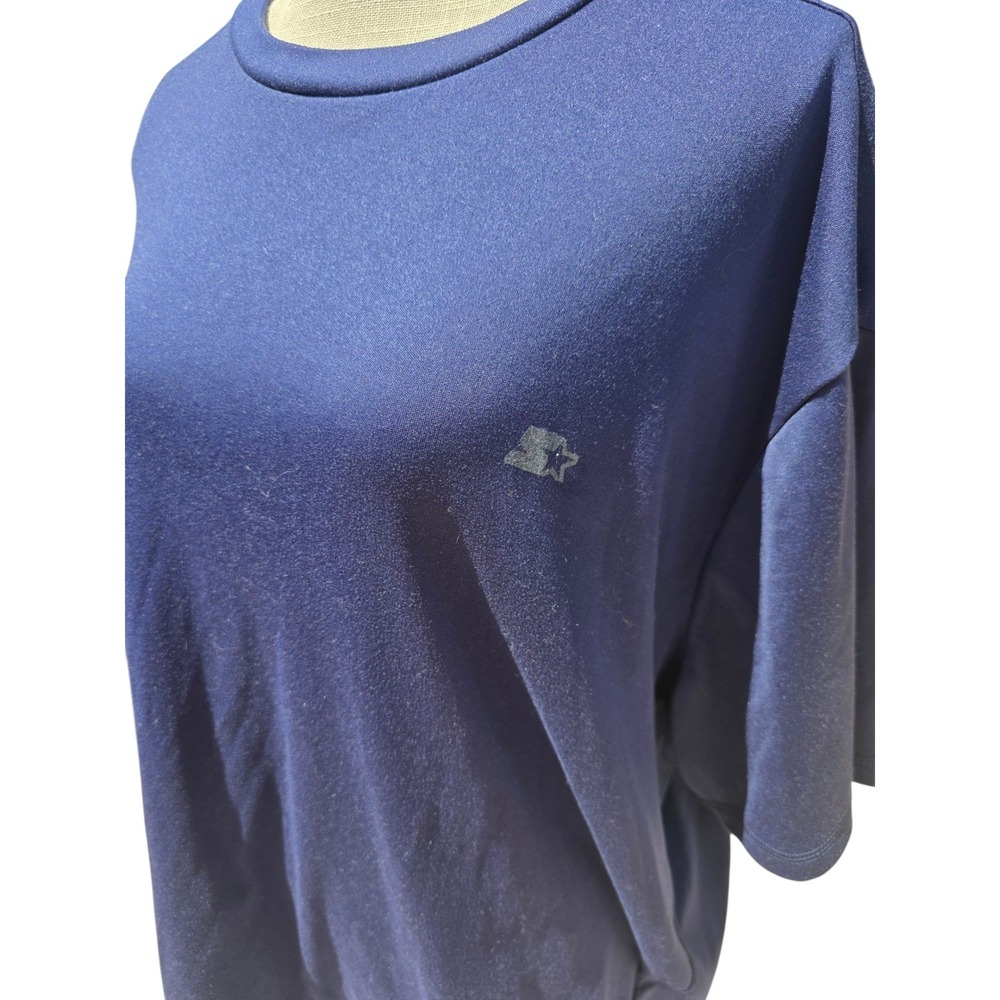 Starter Dri-Star Active Tee Mens Navy Blue Short Sleeve T-Shirt 3XL - Picture 4 of 4